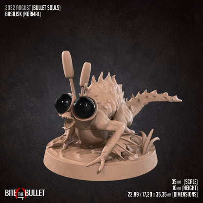 Basilisk | Bite The Bullet | 35mm Scale | Resin Printed Tabletop RPG Miniature Figures | DND | 5E