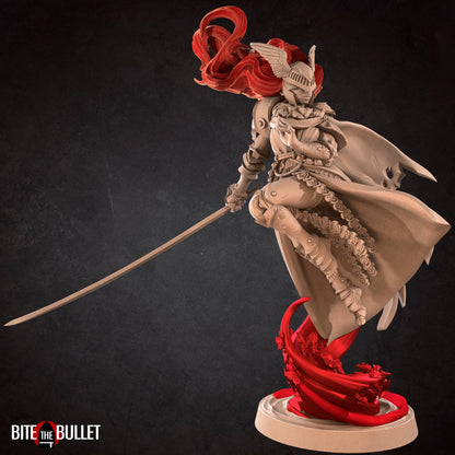 Morgana, Scarlet Goddess | Bite The Bullet | 35mm Scale | Resin Printed Tabletop RPG Miniature Figures | DND | 5E