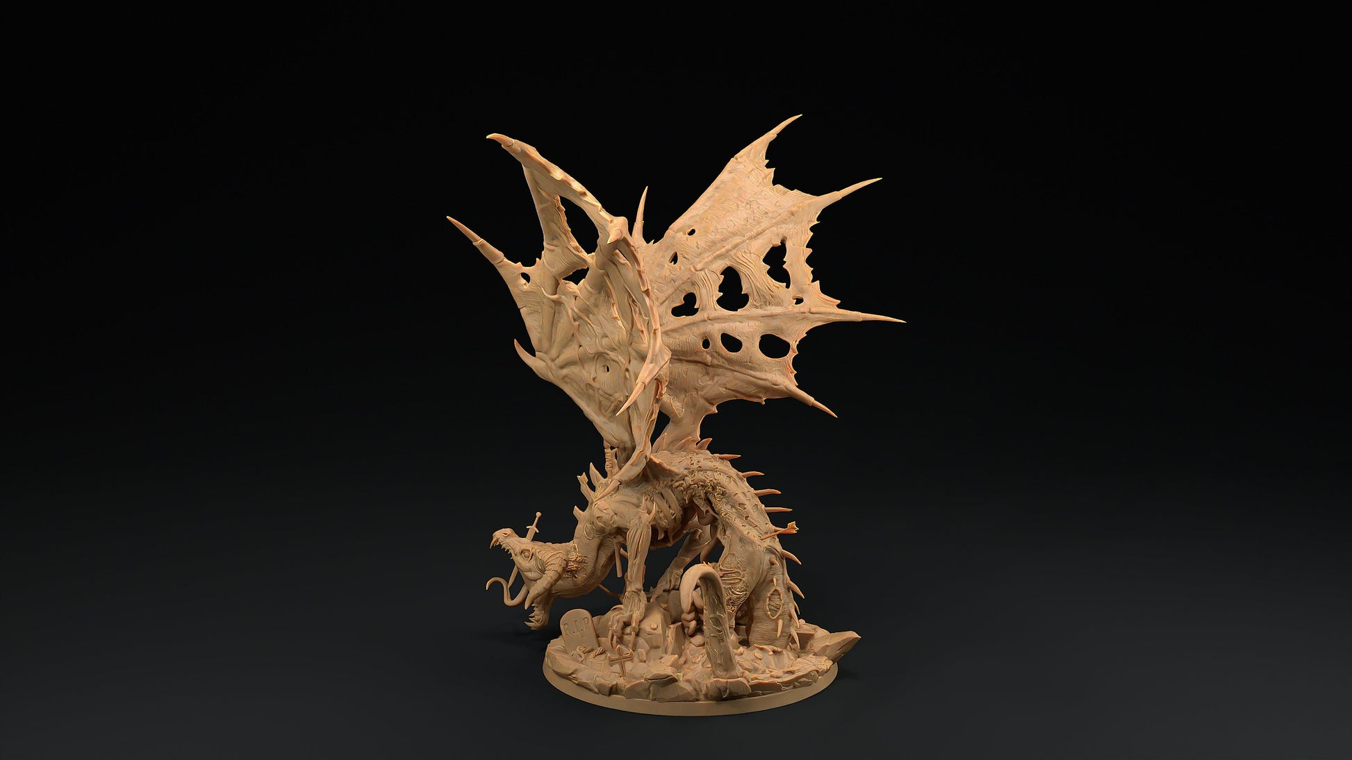 Fellclaw The Rotten | Dragon Trappers Lodge | Monster | One Page Rules | 32mm | Resin Printed Tabletop RPG Figures | DND | 5E | Halloween
