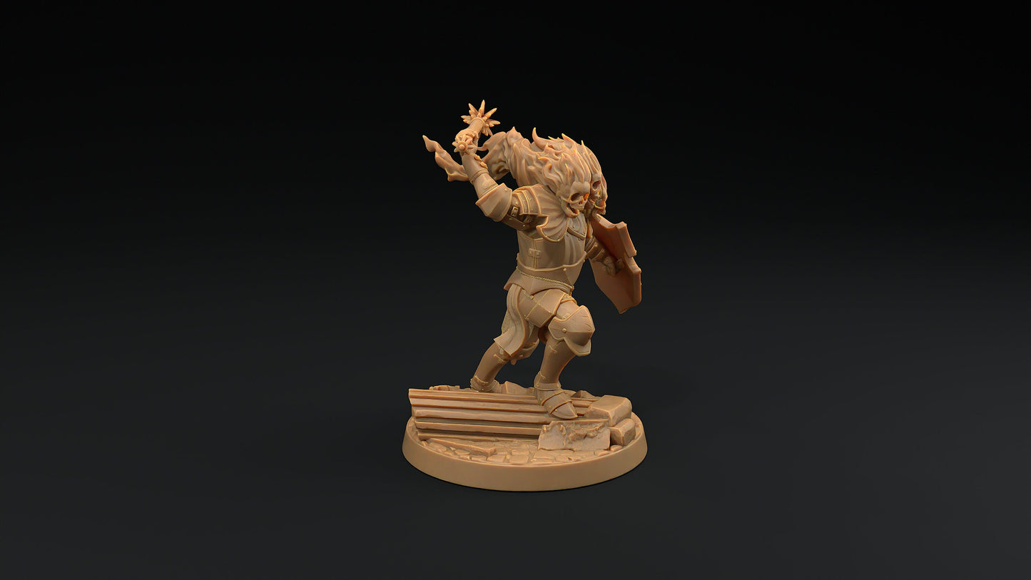 The Blazing Knight | Dragon Trappers Lodge | Monster | One Page Rules | 32mm | Resin Printed Tabletop RPG Figures | DND | 5E | Halloween