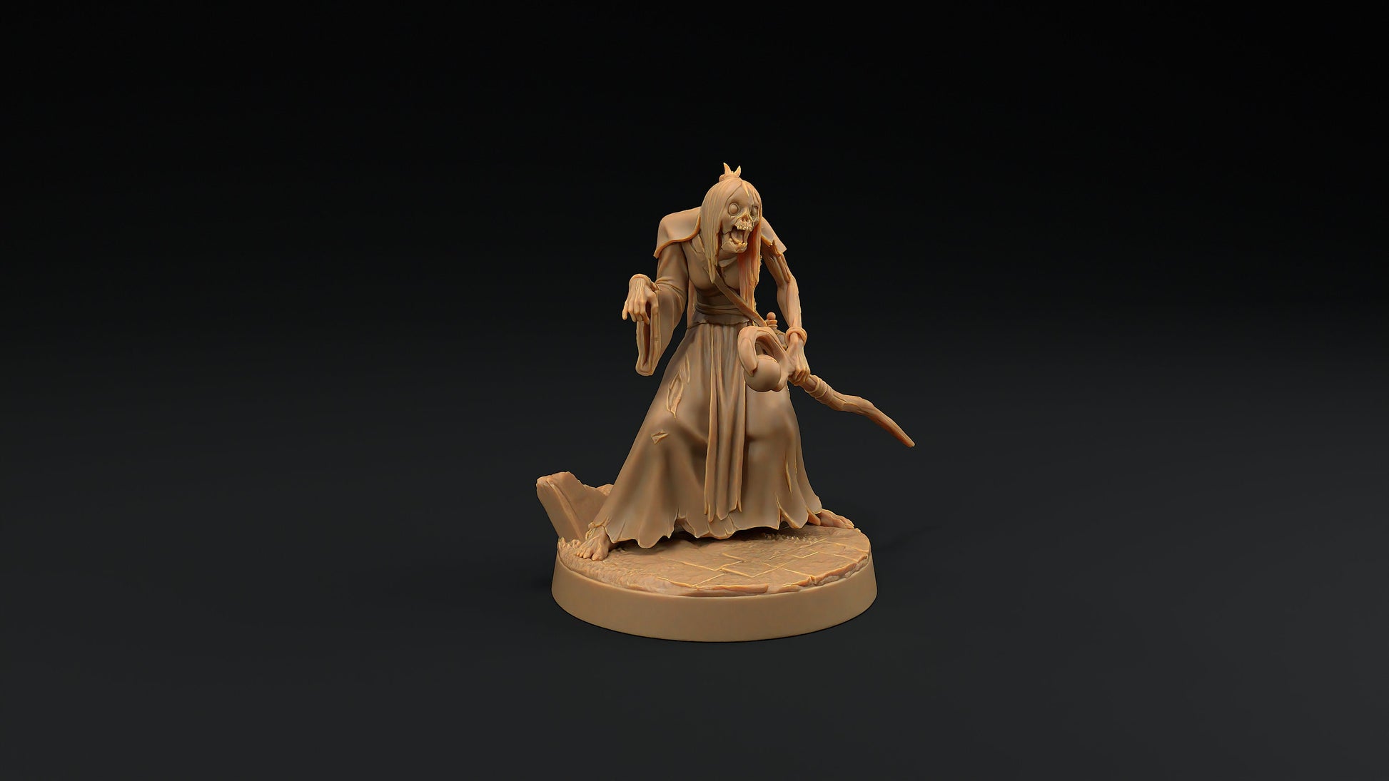 Human Mage Zombie | Dragon Trappers Lodge | Monster | One Page Rules | 32mm | Resin Printed Tabletop RPG Figures | DND | 5E | Halloween