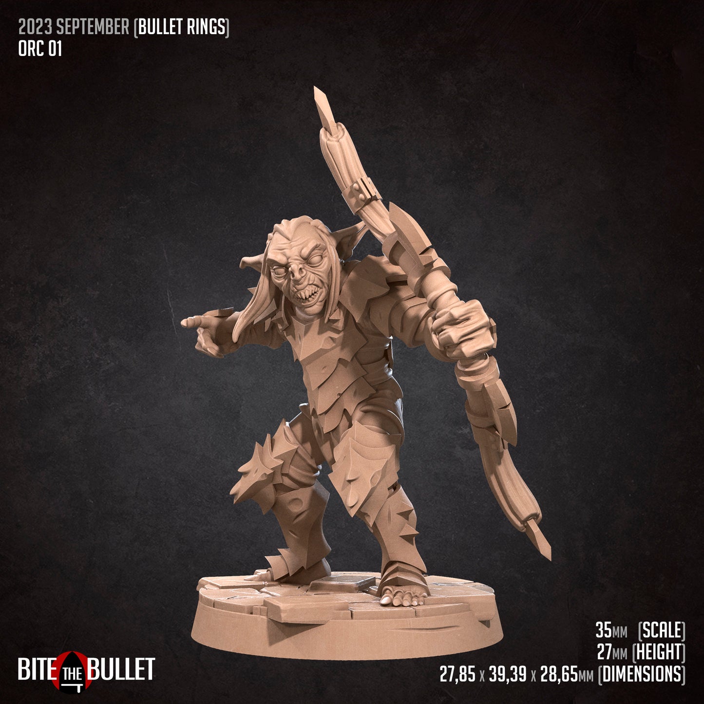 Orcs of Moria | Bite The Bullet | 35mm Scale | Resin Printed Tabletop RPG Miniature Figures | DND | 5E