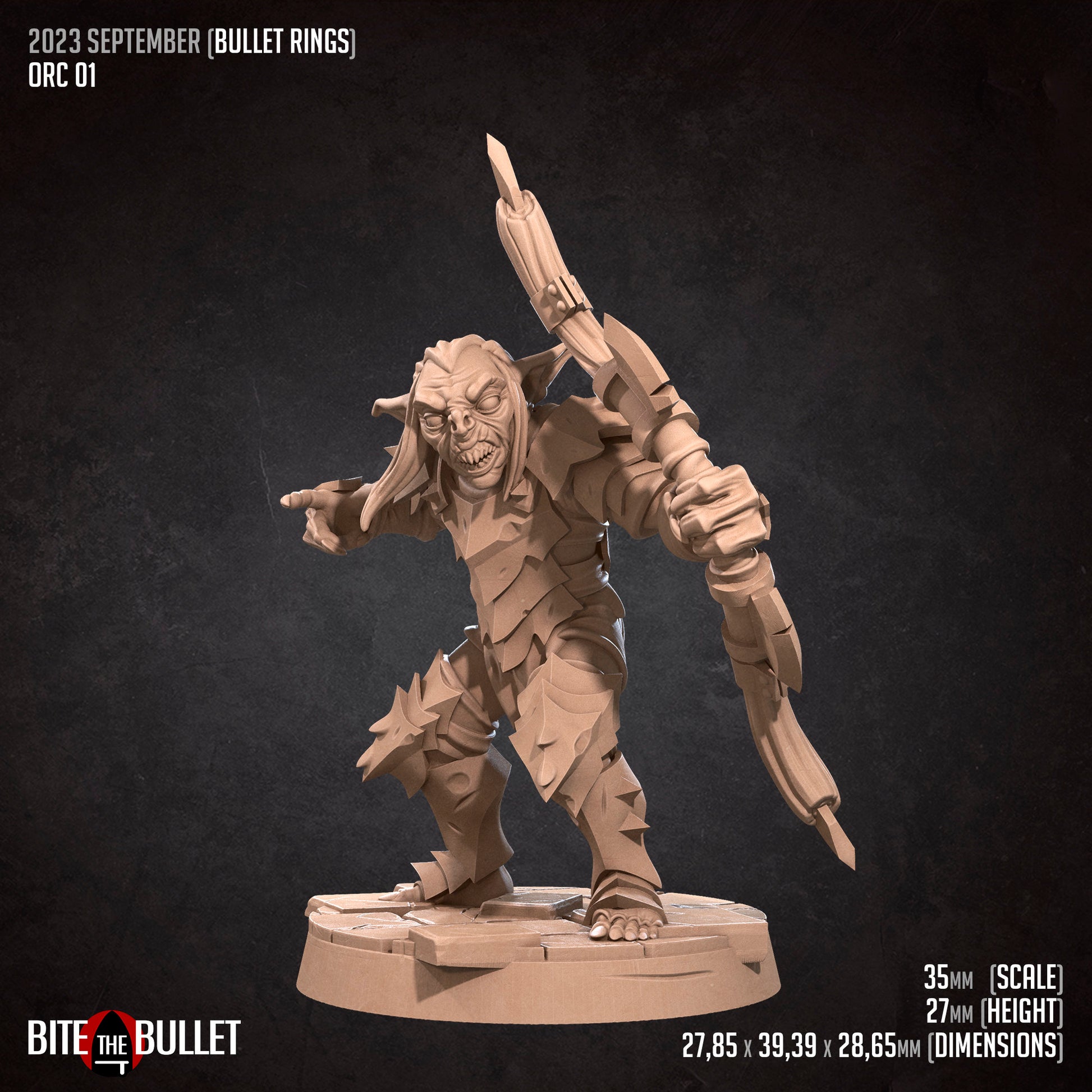 Orcs of Moria | Bite The Bullet | 35mm Scale | Resin Printed Tabletop RPG Miniature Figures | DND | 5E