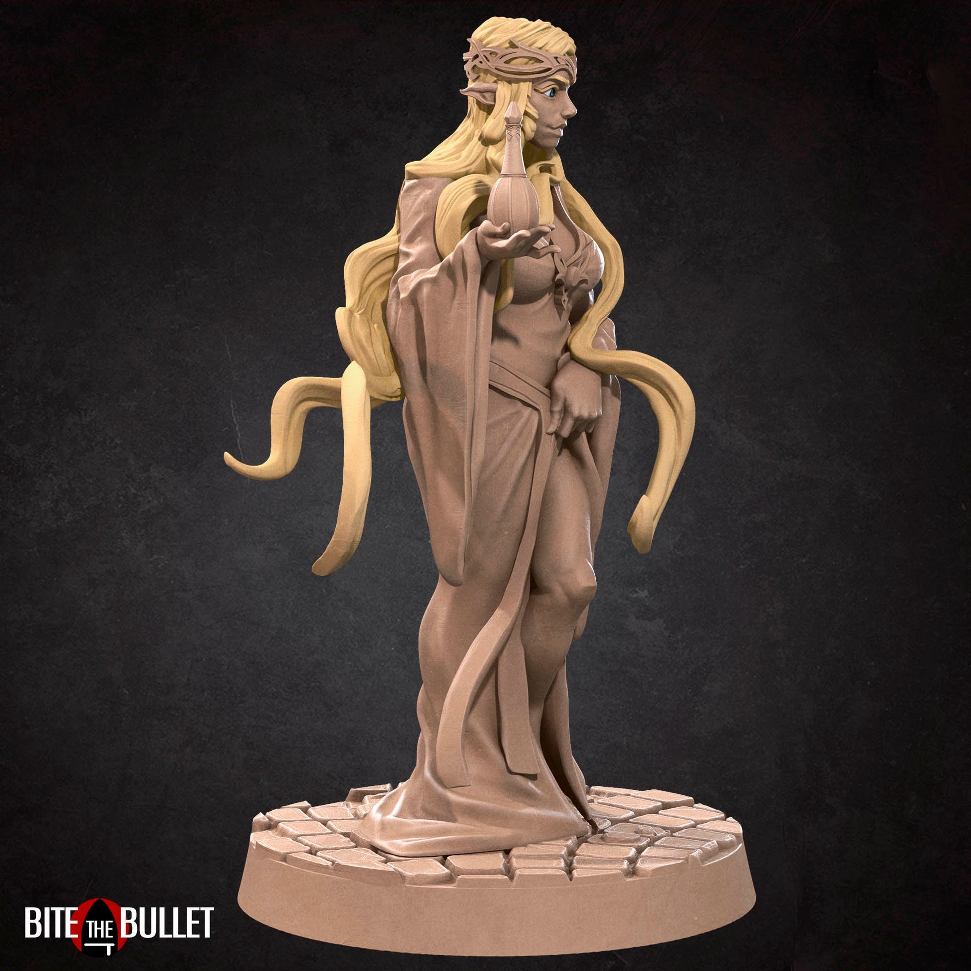 Gabriela, Lady of Light | NSFW Option | Bite The Bullet | 35mm Scale | Resin Printed Tabletop RPG Miniature Figures | DND | 5E