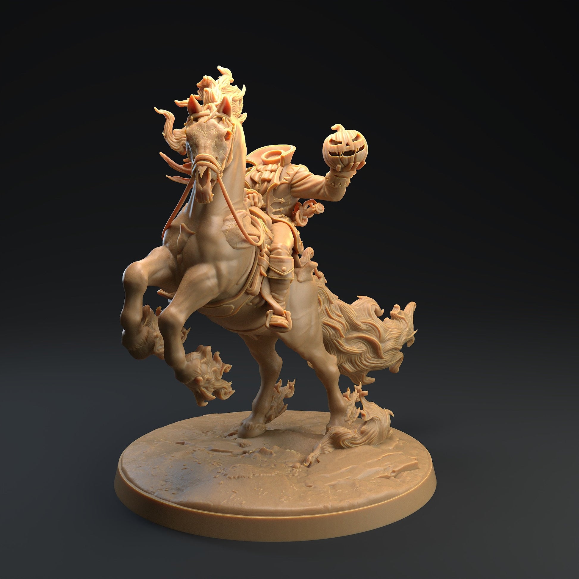 Nightmare Rider | Dragon Trappers Lodge | Headless Horseman | One Page Rules | 32mm | Resin Printed Tabletop RPG Figures | DND | Halloween