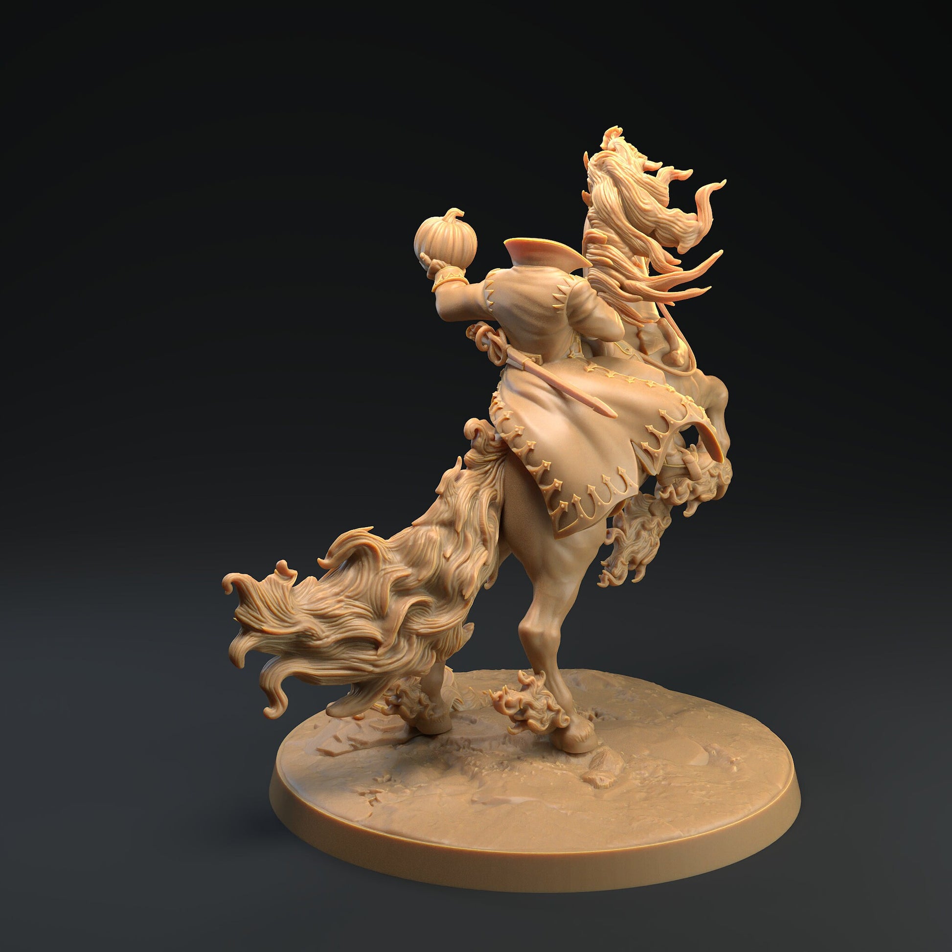 Nightmare Rider | Dragon Trappers Lodge | Headless Horseman | One Page Rules | 32mm | Resin Printed Tabletop RPG Figures | DND | Halloween