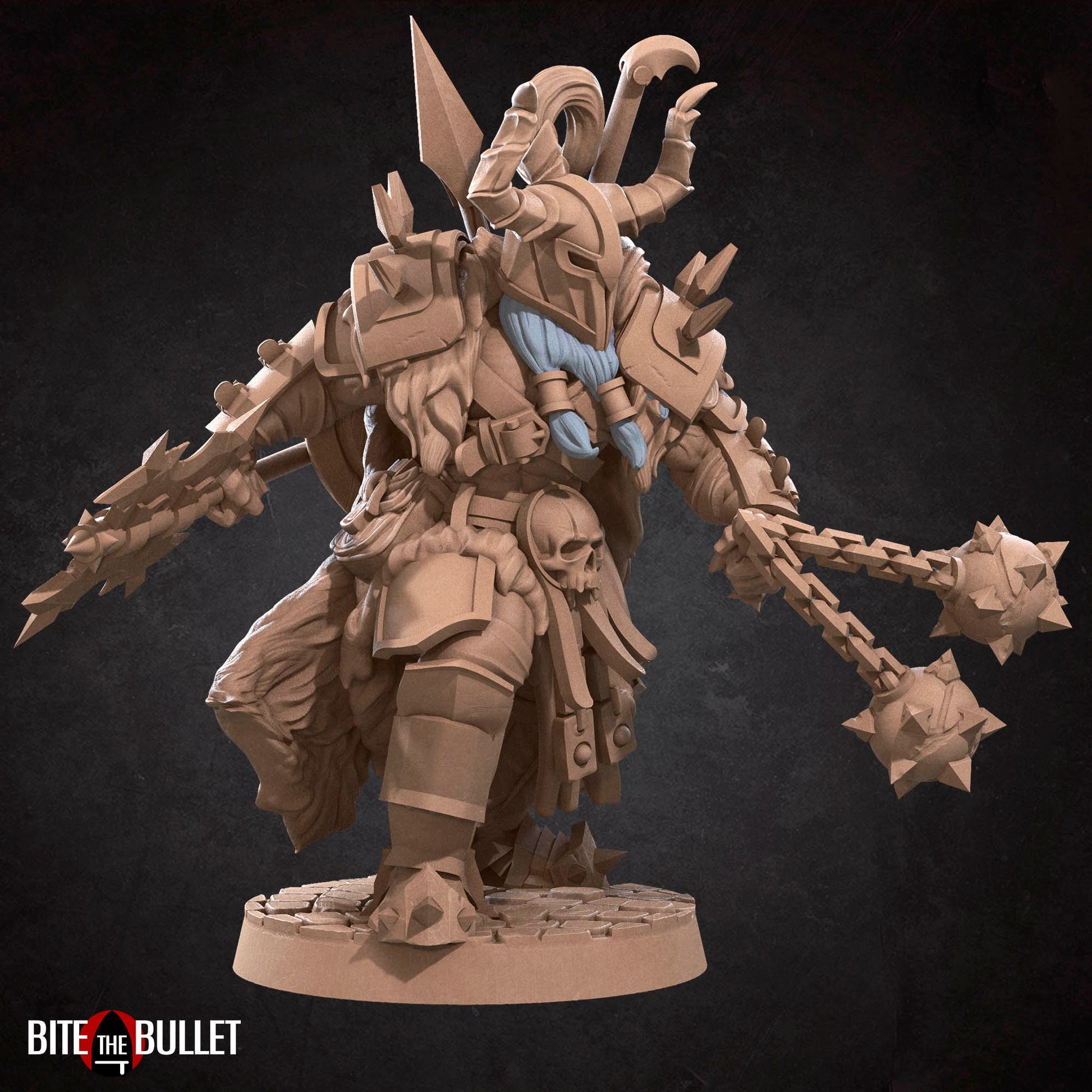 Hero Barbarian Male | Bite The Bullet | 35mm Scale | Resin Printed Tabletop RPG Miniature Figures | DND | 5E