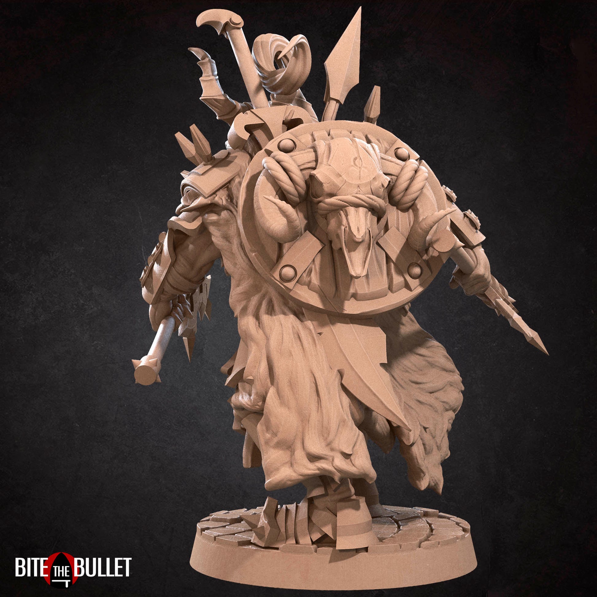 Hero Barbarian Male | Bite The Bullet | 35mm Scale | Resin Printed Tabletop RPG Miniature Figures | DND | 5E