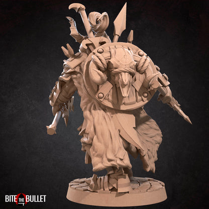Hero Barbarian Male | Bite The Bullet | 35mm Scale | Resin Printed Tabletop RPG Miniature Figures | DND | 5E