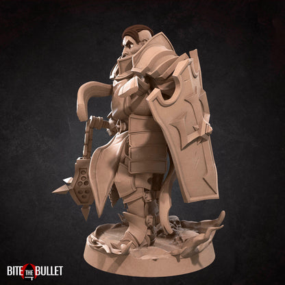 Hero Crusader | Bite The Bullet | 35mm Scale | Resin Printed Tabletop RPG Miniature Figures | DND | 5E