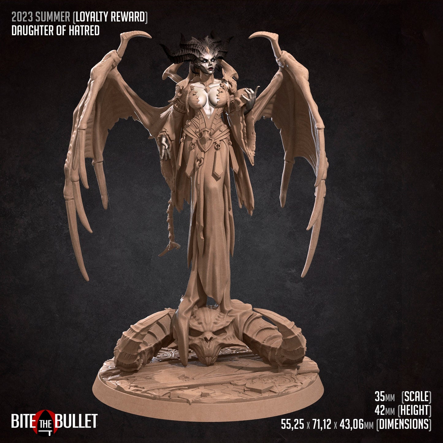 Daughter of Hatred | Bite The Bullet | 35mm Scale | Resin Printed Tabletop RPG Miniature Figures | DND | 5E