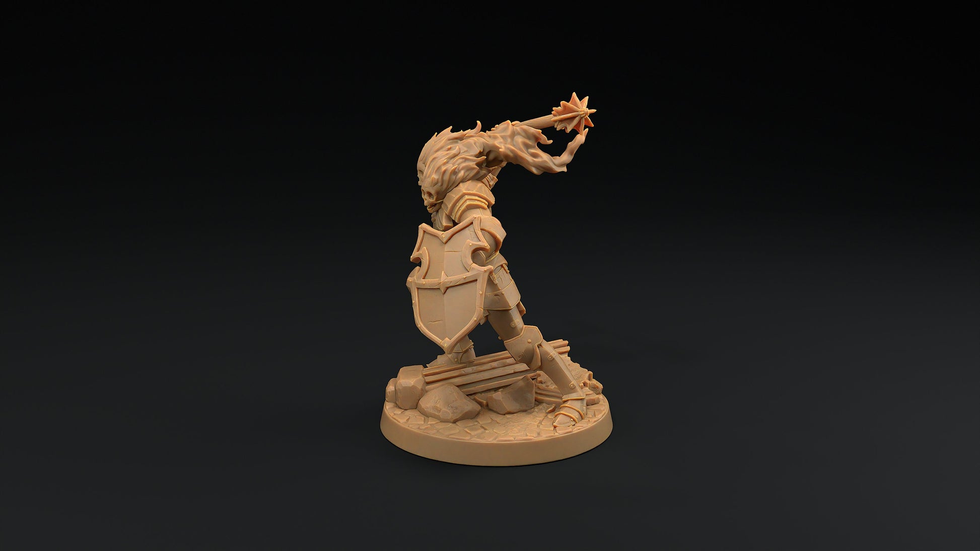 The Blazing Knight | Dragon Trappers Lodge | Monster | One Page Rules | 32mm | Resin Printed Tabletop RPG Figures | DND | 5E | Halloween