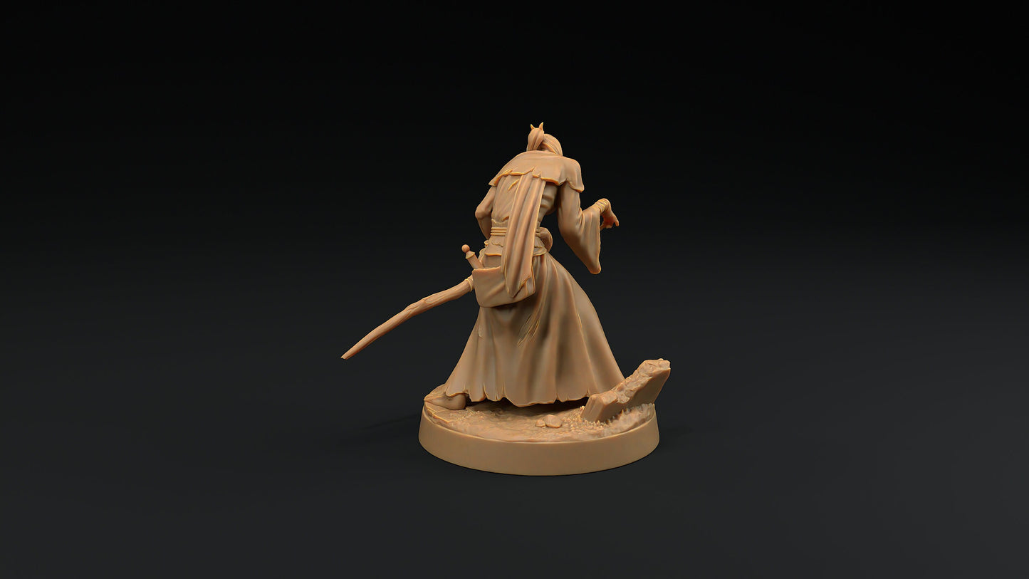 Human Mage Zombie | Dragon Trappers Lodge | Monster | One Page Rules | 32mm | Resin Printed Tabletop RPG Figures | DND | 5E | Halloween