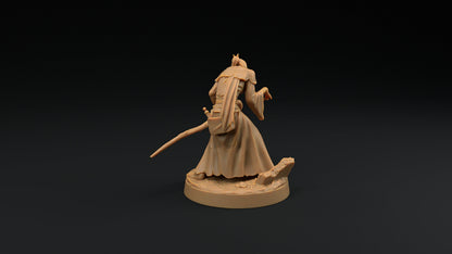 Human Mage Zombie | Dragon Trappers Lodge | Monster | One Page Rules | 32mm | Resin Printed Tabletop RPG Figures | DND | 5E | Halloween
