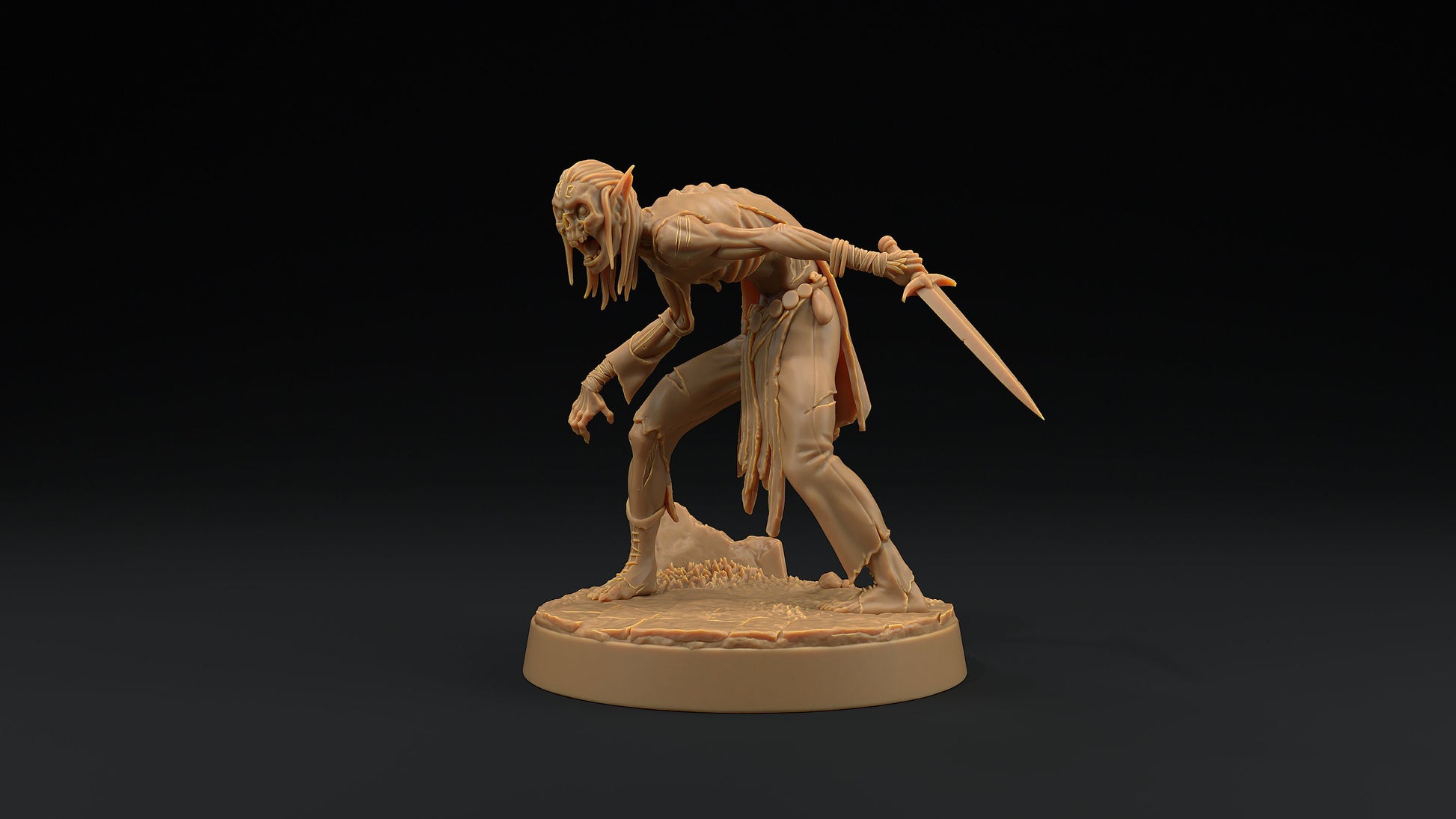 Elven Zombie | Dragon Trappers Lodge | Monster | One Page Rules | 32mm | Resin Printed Tabletop RPG Figures | DND | 5E | Halloween