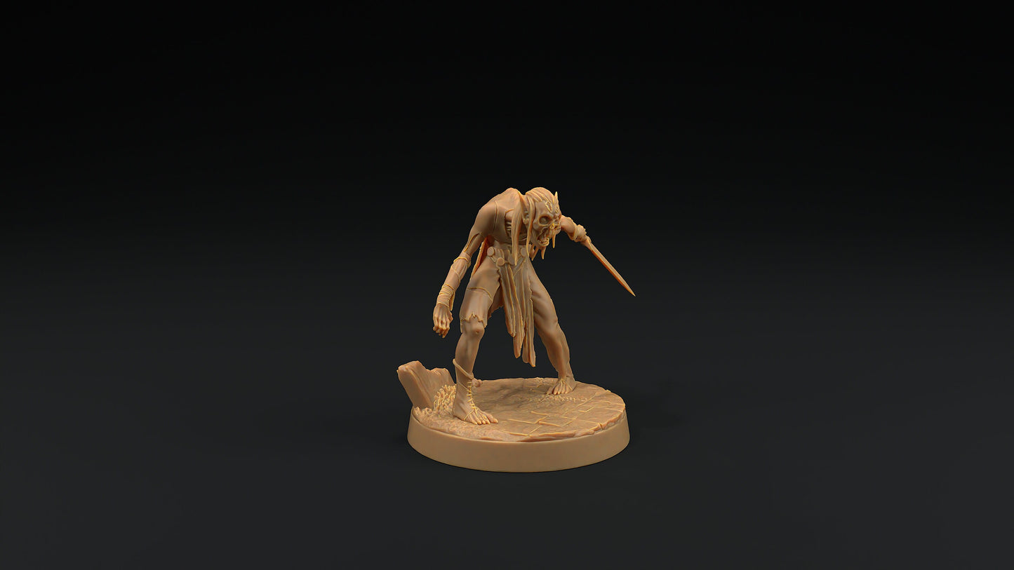 Elven Zombie | Dragon Trappers Lodge | Monster | One Page Rules | 32mm | Resin Printed Tabletop RPG Figures | DND | 5E | Halloween