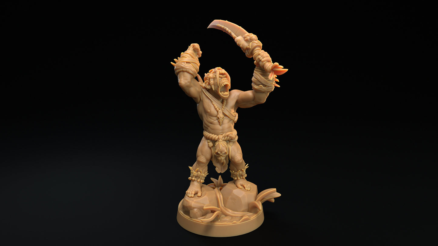 Bobokai Command Group Set | Dragon Trappers Lodge | The Simiax Legions | 32mm Scale Resin Printed Tabletop RPG Figures For DND 5E and OPR