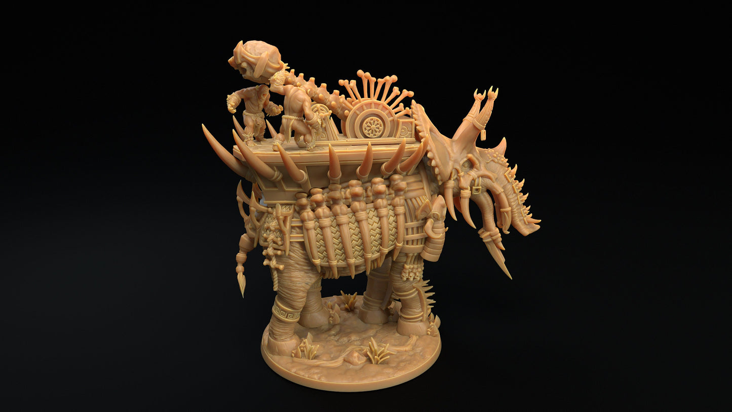The Skull Grinder | Dragon Trappers Lodge | The Simiax Legions | 32mm Scale Resin Printed Tabletop RPG Figures For DND 5E and OPR