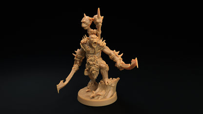 Bobokai Warlord | Dragon Trappers Lodge | The Simiax Legions | 32mm Scale Resin Printed Tabletop RPG Figures For DND 5E and OPR
