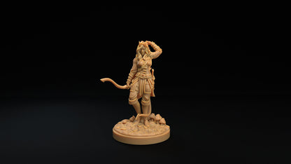 Tiefling Archer | Dragon Trappers Lodge | Winter Advent Calendar | 32mm Scale Resin Printed Tabletop RPG Figure For DND 5E and OPR