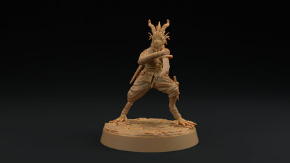 Nyxia Shadowblade | Dragon Trappers Lodge | Draconic Hero | Rogue Dragonborn | 32mm Scale Resin Printed Tabletop RPG Figure For DND 5E