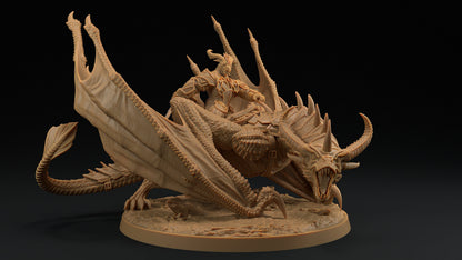 Talonheart | Dragon Trappers Lodge | Draconic Hero | Rider Dragonborn | 32mm Scale Resin Printed Tabletop RPG Figure For DND 5E