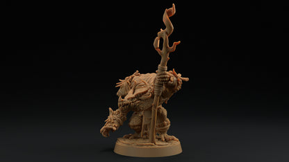 Thorneclaw Primal Caller | Dragon Trappers Lodge | Draconic Hero | Shaman Dragonborn | 32mm Scale Resin Printed Tabletop RPG Figure For DND