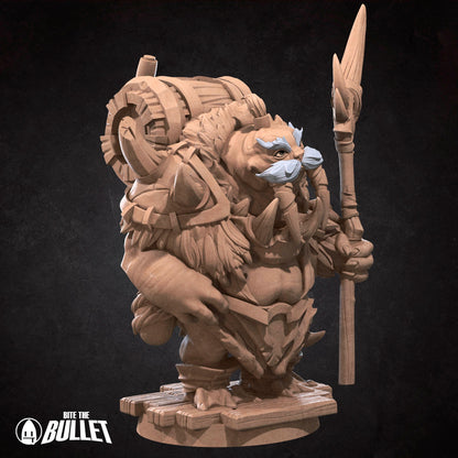 Walrus Mead Vendor | Bite The Bullet | Bullet Town Fishing Village | 35mm Scale Resin Printed Tabletop RPG Miniature Figures For DND 5E