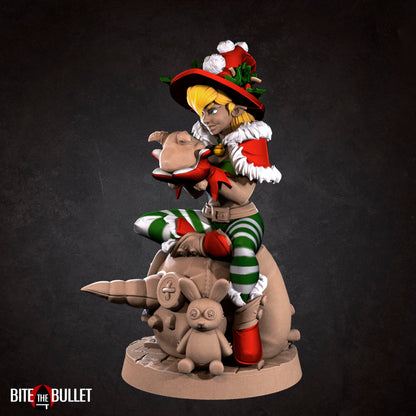 Jingle | NSFW Option | Bite The Bullet | Bullet Town Christmas | 35mm Scale Resin Printed Tabletop RPG Miniature Figures For DND 5E