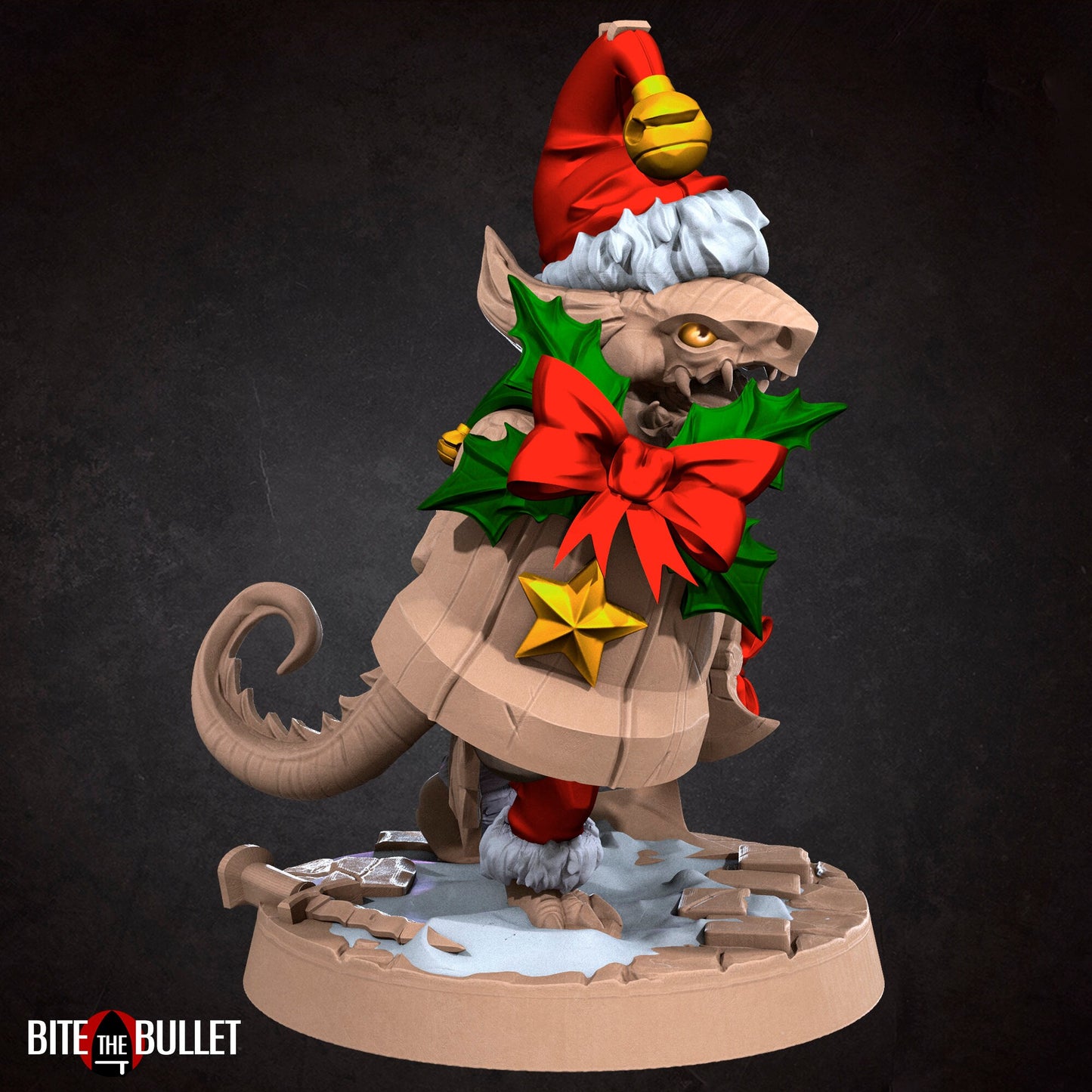 Christmas Kobold Set | Bite The Bullet | Bullet Town Christmas | 35mm Scale Resin Printed Tabletop RPG Miniature Figures For DND 5E