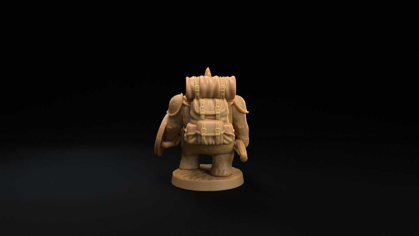 Animated Snowman Trapper | Dragon Trappers Lodge | Winter Advent Calendar | 32mm Scale Resin Printed Tabletop RPG Figure For DND 5E and OPR
