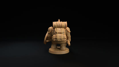 Animated Snowman Trapper | Dragon Trappers Lodge | Winter Advent Calendar | 32mm Scale Resin Printed Tabletop RPG Figure For DND 5E and OPR