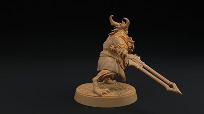 Thaedric Stormscale | Dragon Trappers Lodge | Draconic Hero | knight Dragonborn | 32mm Scale Resin Printed Tabletop RPG Figure For DND 5E