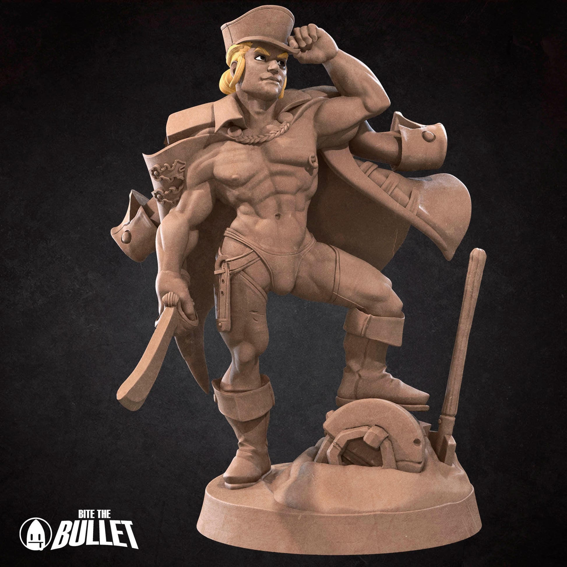 Exotic Marine | Bite The Bullet | Bullet Town Fishing Village | 35mm Scale Resin Printed Tabletop RPG Miniature Figures For DND 5E