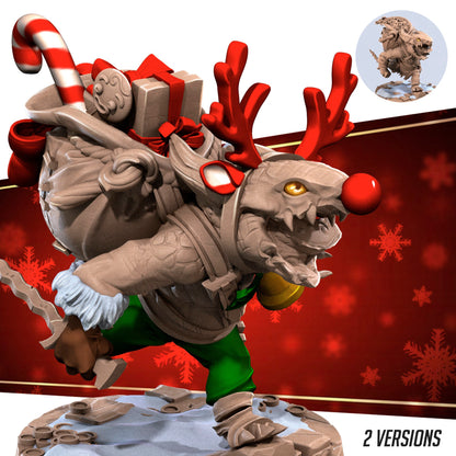 Christmas Kobold Set | Bite The Bullet | Bullet Town Christmas | 35mm Scale Resin Printed Tabletop RPG Miniature Figures For DND 5E