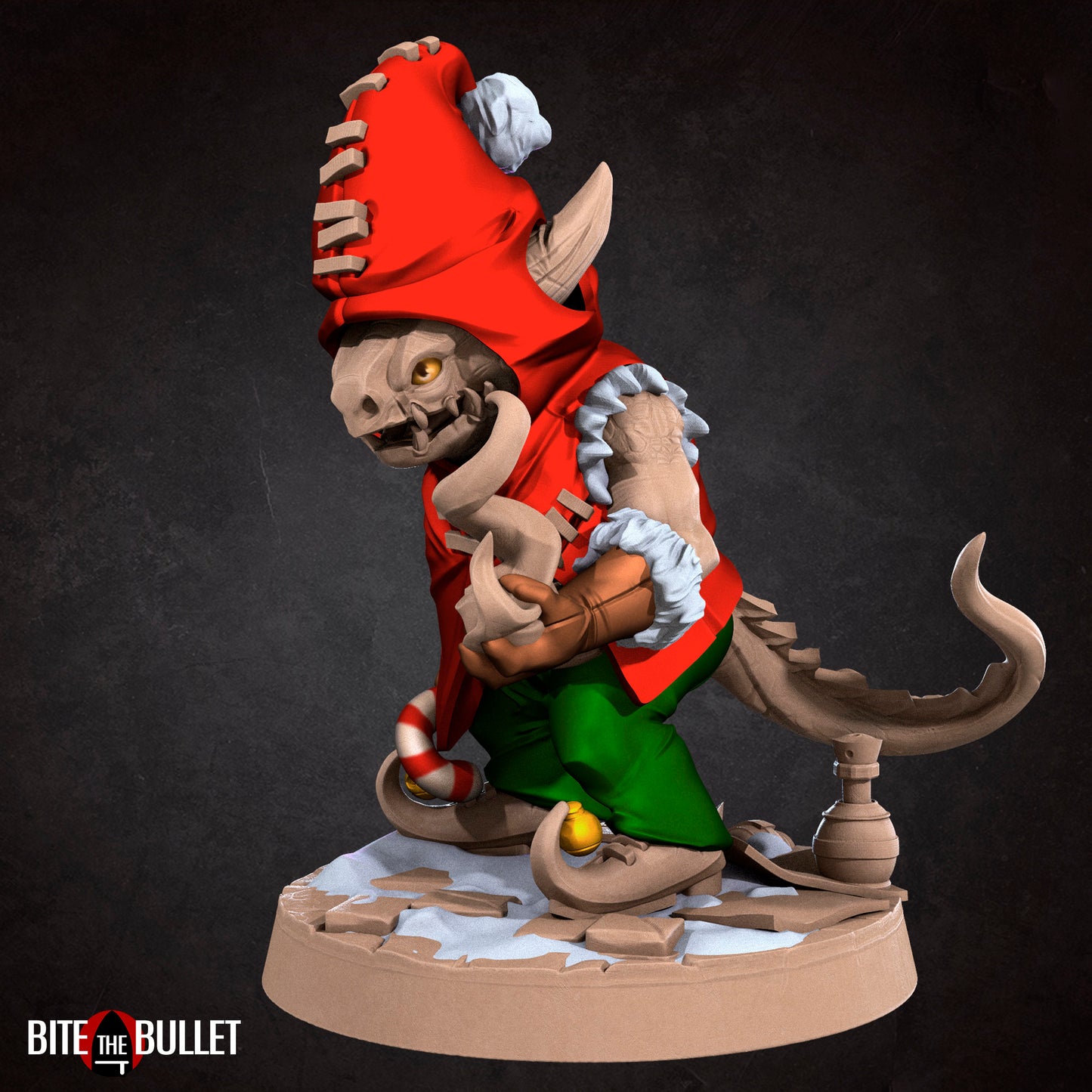 Christmas Kobold Set | Bite The Bullet | Bullet Town Christmas | 35mm Scale Resin Printed Tabletop RPG Miniature Figures For DND 5E