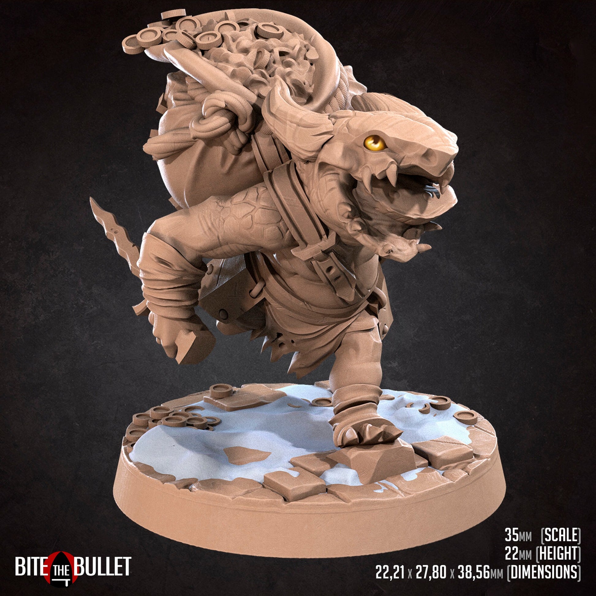 Kobold Set | Bite The Bullet | Bullet Town Christmas | 35mm Scale Resin Printed Tabletop RPG Miniature Figures For DND 5E