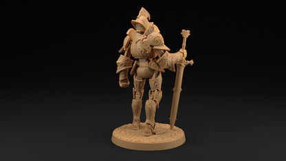Steel Guardian | Dragon Trappers Lodge | Hero Hunters Lodge | 32mm Scale Resin Printed Tabletop RPG Figure For DND and TTRPGs