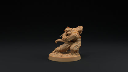 Paw Clan Ninjas Set | Dragon Trappers Lodge | Hero Hunters Lodge | 32mm Scale Resin Printed Tabletop RPG Figure For DND and TTRPGs