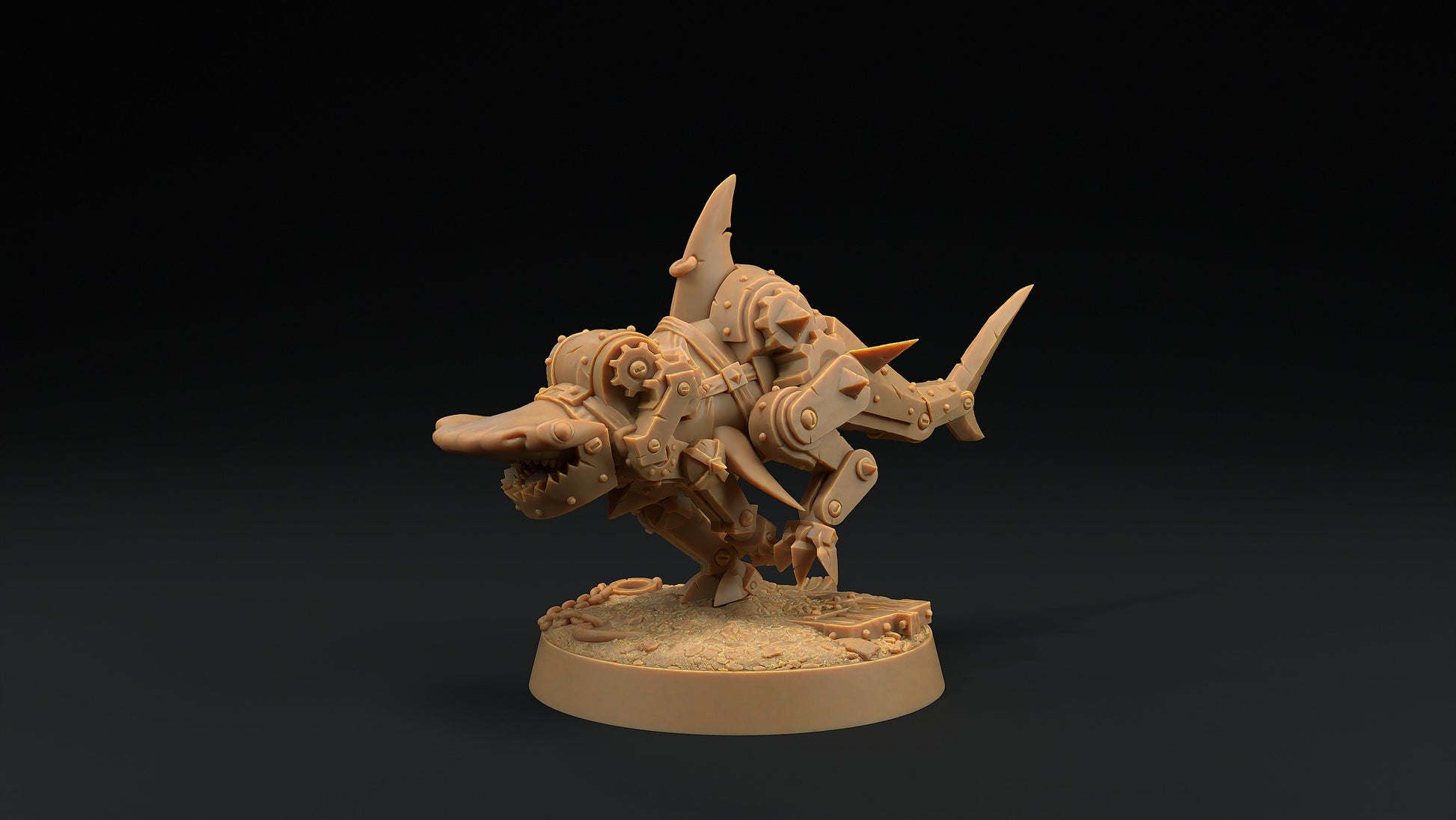 Hammerhead Mastiffs Set | Dragon Trappers Lodge | Hero Hunters Lodge | 32mm Scale Resin Printed Tabletop RPG Figure For DND and TTRPGs