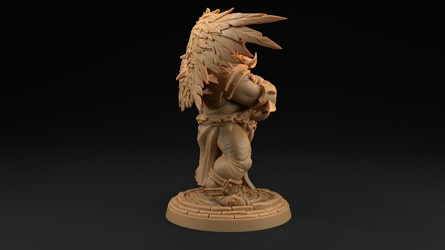 Gornak, Moira's Muscle | Dragon Trappers Lodge | Hero Hunters Lodge | 32mm Scale Resin Printed Tabletop RPG Figure For DND and TTRPGs
