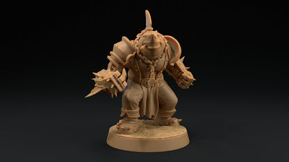 Finnigan "The Jaws" Lupo | Dragon Trappers Lodge | Hero Hunters Lodge | 32mm Scale Resin Printed Tabletop RPG Figure For DND and TTRPGs