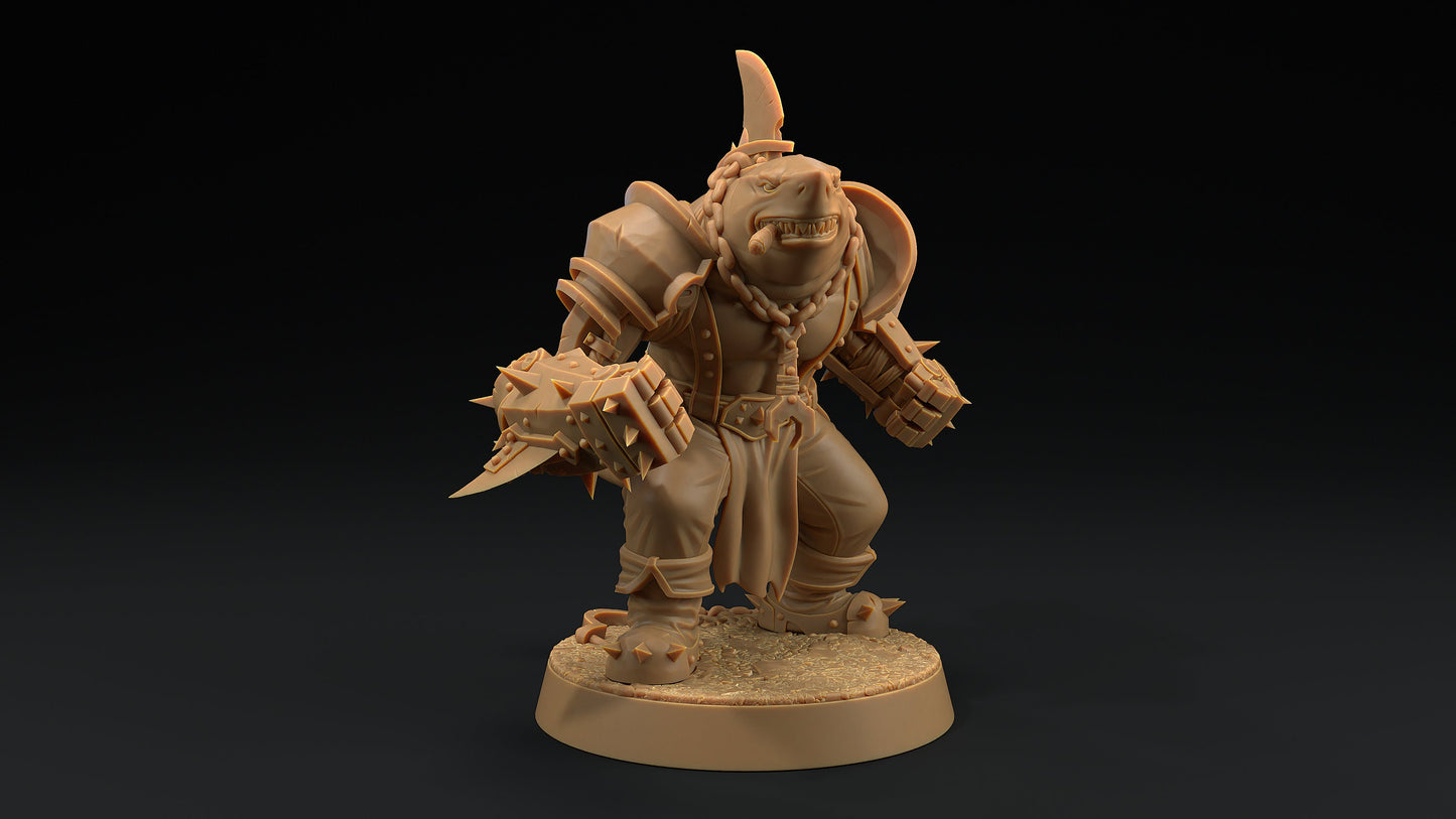 Finnigan "The Jaws" Lupo | Dragon Trappers Lodge | Hero Hunters Lodge | 32mm Scale Resin Printed Tabletop RPG Figure For DND and TTRPGs