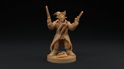 Hobgoblin Pirates Set | Dragon Trappers Lodge | Hunt for The Last Sea Angel | 32mm Scale Resin Printed Tabletop RPG Figure For DND