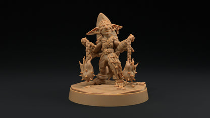 Goblin Pirates Set | Dragon Trappers Lodge | Hunt for The Last Sea Angel | 32mm Scale Resin Printed Tabletop RPG Figure For DND