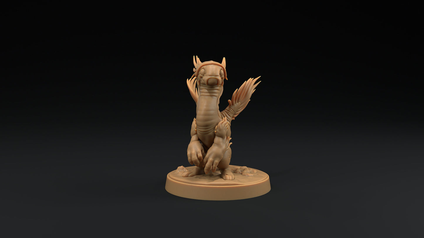 Collectible Blue Sea Ferret Drake | Dragon Trappers Lodge | Hunt for The Last Sea Angel | 32mm Scale Resin Printed TTRPG Figure For DND
