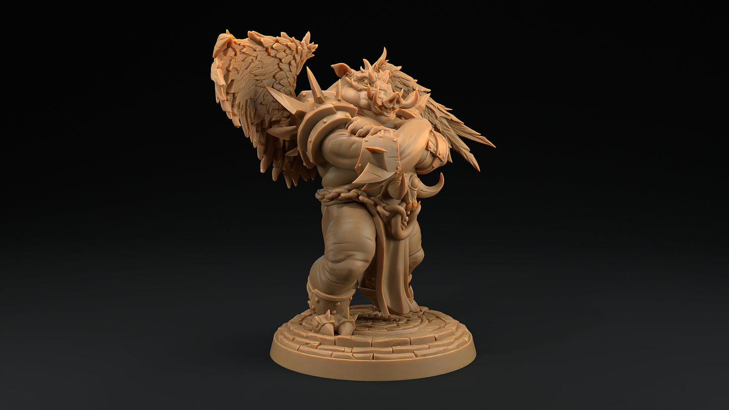 Gornak, Moira's Muscle | Dragon Trappers Lodge | Hero Hunters Lodge | 32mm Scale Resin Printed Tabletop RPG Figure For DND and TTRPGs
