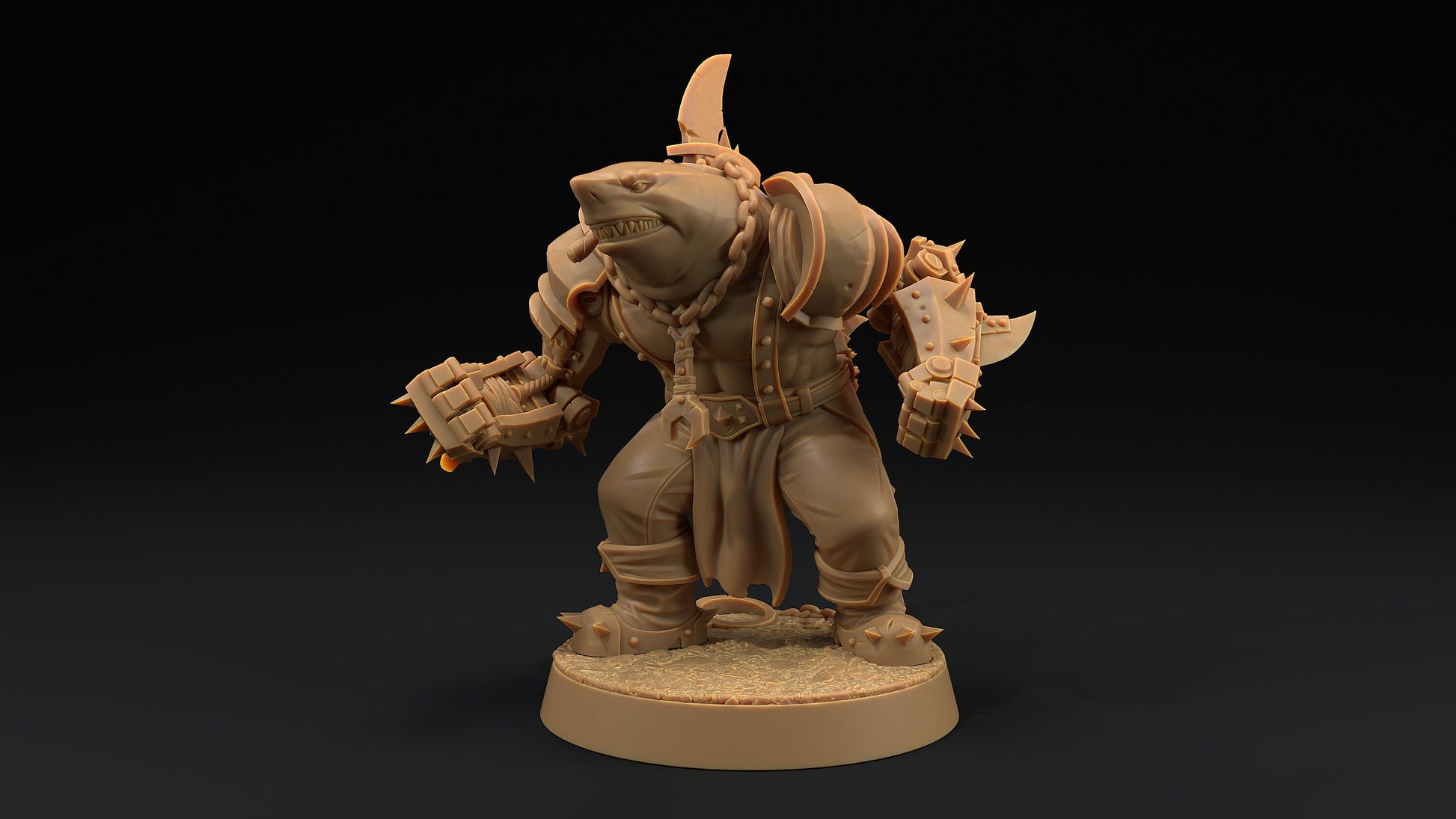 Finnigan "The Jaws" Lupo | Dragon Trappers Lodge | Hero Hunters Lodge | 32mm Scale Resin Printed Tabletop RPG Figure For DND and TTRPGs
