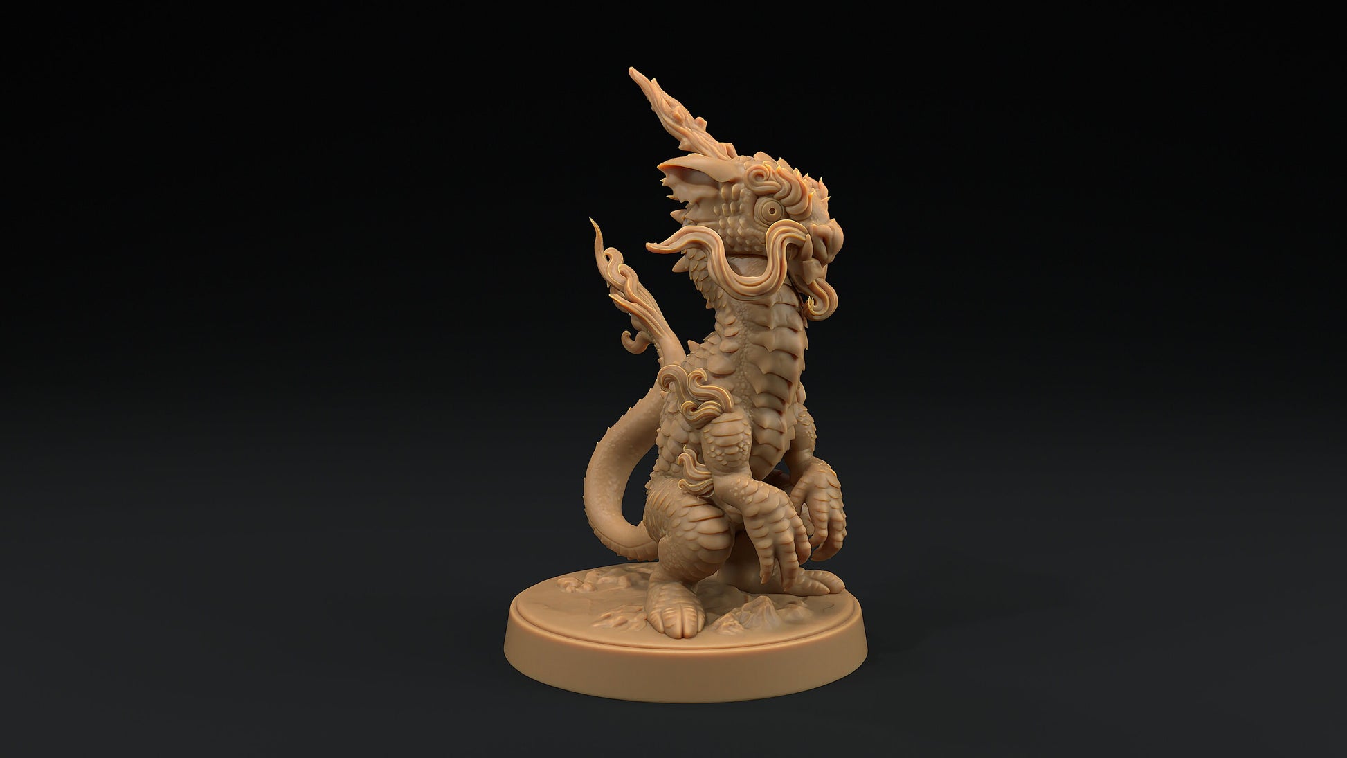 Collectible Lung Ferret Drake | Dragon Trappers Lodge | 32mm Scale Resin Printed Tabletop RPG Figure For DND and TTRPGs