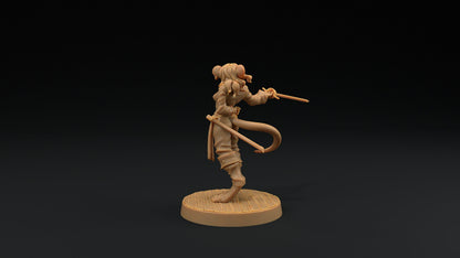 Millie, The Ratfolk Fencer | Dragon Trappers Lodge | Hunt for The Last Sea Angel | 32mm Scale Resin Printed Tabletop RPG Figure For DND